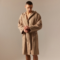 Халат махровый с капюшоном мужской SL HOME: Basic "Саббиа", размер S, 100% хлопок, 420 г/м2 Халат махровый с капюшоном мужской SL HOME: Basic "Саббиа", размер S, 100% хлопок, 420 г/м2