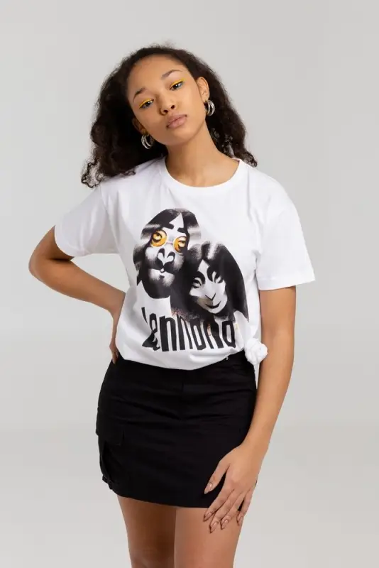 Футболка &laquo;Меламед. John Lennon, Yoko Ono&raquo;, белая, размер S