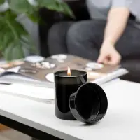 Ароматическая свеча Flikka, сандал и амбра, черная