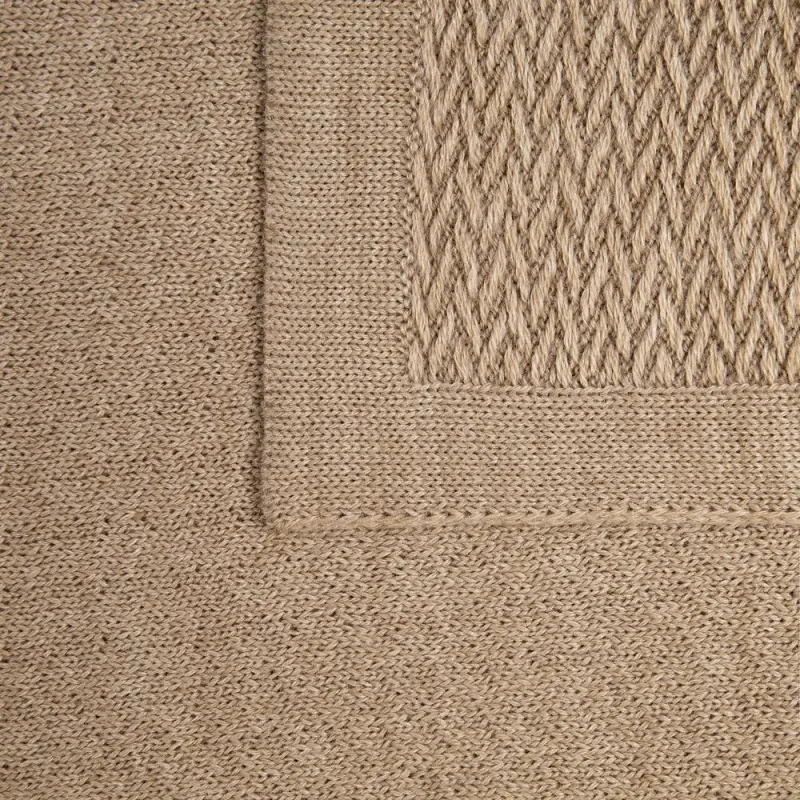 Плед Ornato, бежевый (миндальный меланж)