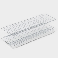 Комплект посудосушителей с поддоном для шкафа 80 см, 76,5×25,6 см, цинк Комплект посудосушителей с поддоном для шкафа 80 см, 76,5×25,6 см, цинк