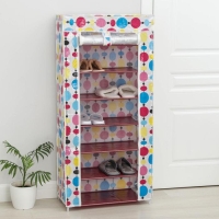 Обувница, 7 ярусов, 60×30×143 см, рисунок МИКС Обувница, 7 ярусов, 60×30×143 см, рисунок МИКС