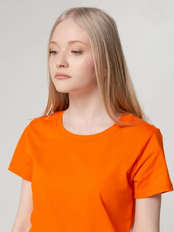 Футболка женская T-bolka Lady оранжевая, размер M Футболка женская T-bolka Lady оранжевая, размер M