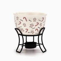 Фондю керамическое новогоднее Дорого внимание &laquo;Счастья&raquo;, 2 шпажки