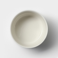 Набор салатников керамических с вакумными крышками &laquo;Ромбики&raquo;, 3 предмета: 300/550/900 мл, цвет белый