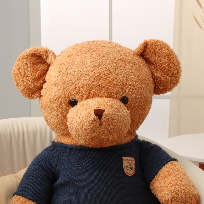 Мягкая игрушка &laquo;Медведь&raquo;, в вязаном свитере, 105 см, цвет синий