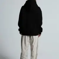 Толстовка унисекс оверсайз Zippy, черная, размер XL/XXL Толстовка унисекс оверсайз Zippy, черная, размер XL/XXL