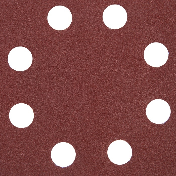 Круг абразивный шлифовальный под "липучку" ТУНДРА, перфорированный, 125 мм, Р150, 10 шт.