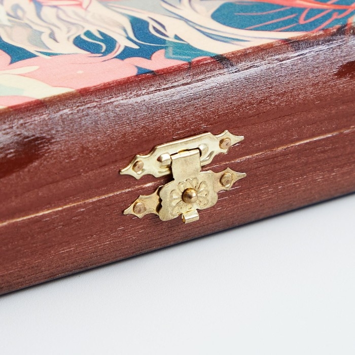 Нарды деревянные большие, настольная игра "Облачный змей", 40 х 40 см, с шашками