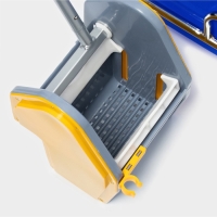 Тележка для уборки с вертикальным отжимом, два ведра по 25 литров, на колёсах, хромированная рама Тележка для уборки с вертикальным отжимом, два ведра по 25 литров, на колёсах, хромированная рама