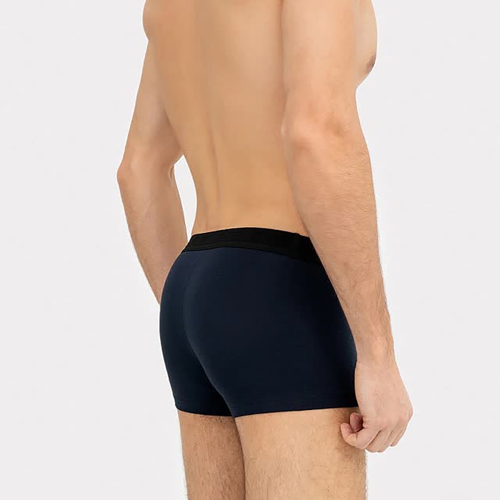 Набор мужских трусов боксеры (2 шт), цвет синий/черный, размер 56 (3XL)