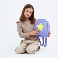 Рюкзак детский для девочки из искусственной кожи «Звезда», нашивка плюш, 27х23 х 10 см Рюкзак детский для девочки из искусственной кожи «Звезда», нашивка плюш, 27х23 х 10 см