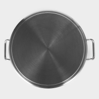 Кастрюля из нержавеющей стали Hanna Knövell, 25 л, d=36 см, h=24 см, толщина 0,8мм, дно ТРС, толщина дна 4,4 мм, 201 сталь, металлическая крышка, индукция Кастрюля из нержавеющей стали Hanna Knövell, 25 л, d=36 см, h=24 см, толщина 0,8мм, дно ТРС, толщина дна 4,4 мм, 201 сталь, металлическая крышка, индукция