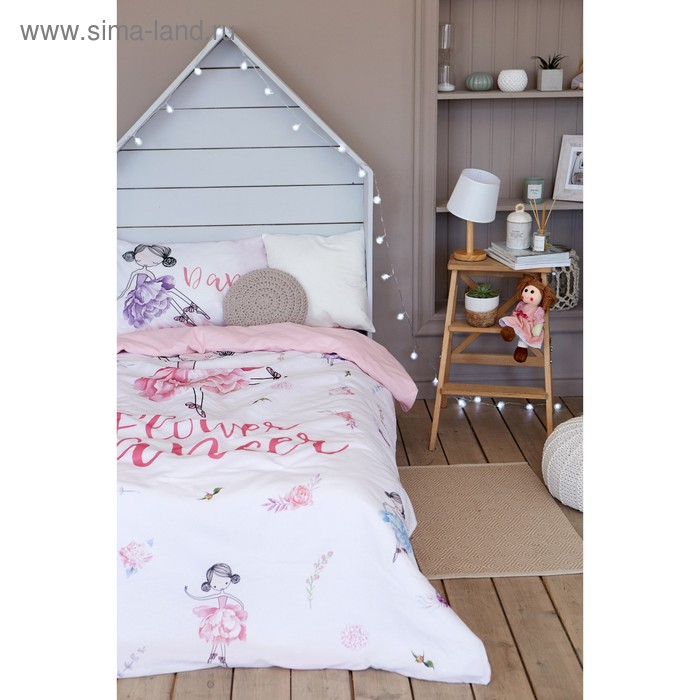 Постельное бельё &laquo;Этель&raquo; 1.5 сп Flower dancer 143х215 см, 150х214 см, 50х70 см -1 шт,100% хлопок, бязь