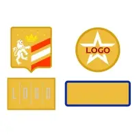 Шеврон из габардина Gabo M, желтый