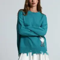 Свитер оверсайз Tricksy Net Grange на заказ, акрил, размер S/M