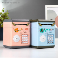 Копилка пластик для монет и купюр "Сейф-Зоопарк" код.замок, звук 3АА МИКС 17,5х12,5х12,5 см 457192 Копилка пластик для монет и купюр "Сейф-Зоопарк" код.замок, звук 3АА МИКС 17,5х12,5х12,5 см 457192