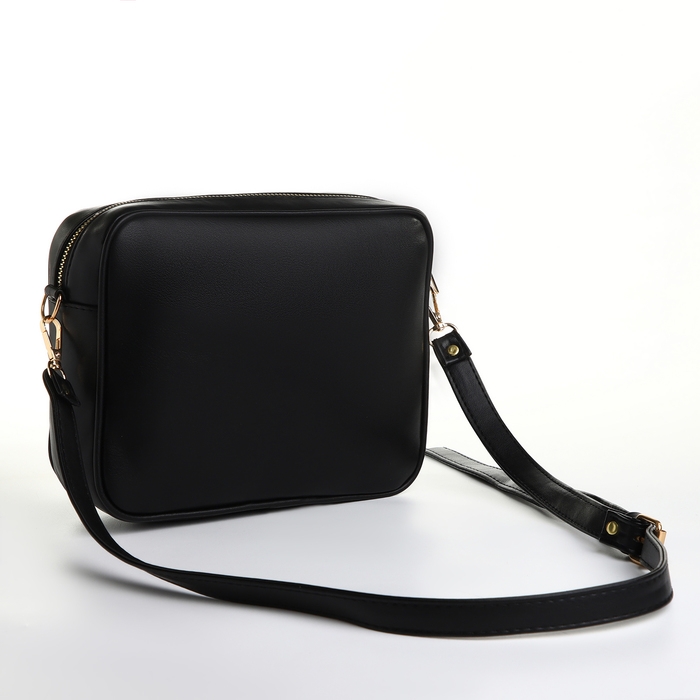 Сумка женская через плечо TEXTURA, маленького размера, цвет чёрный