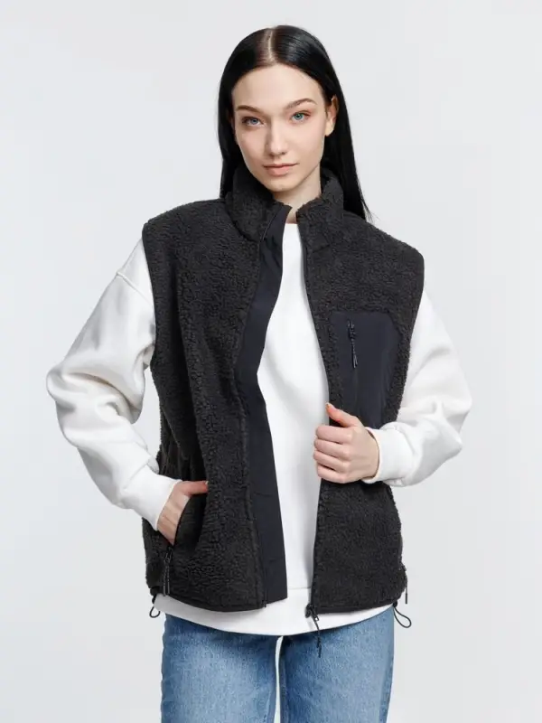 Жилет унисекс Fury BW, темно-серый (графит), размер M