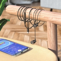 Наушники Hoco M90, проводные, вакуумные, Type-C, 1.2 м, чёрные Наушники Hoco M90, проводные, вакуумные, Type-C, 1.2 м, чёрные