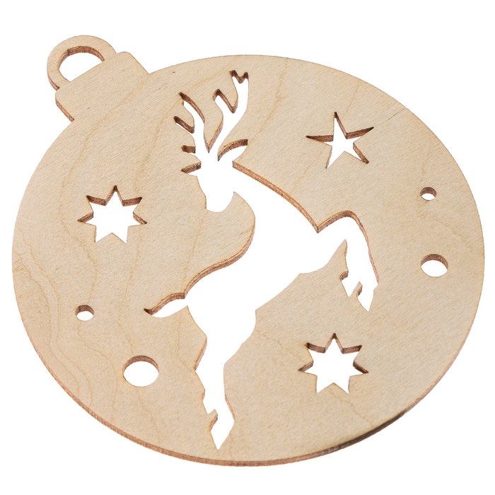 Заготовки для творчества на новый год «Шары с простыми рисунками», 5 шт Заготовки для творчества на новый год «Шары с простыми рисунками», 5 шт