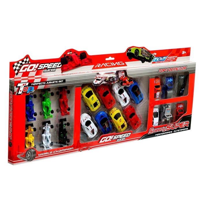 Набор машинок &laquo;Гоночные&raquo; 20 шт., 3 вида, инерция