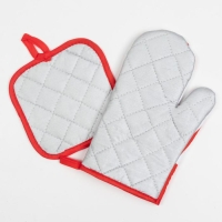 Кухонный набор Доляна Bon appetit прихватка 17*17 см, варежка-прихватка 26*16 см, 100% п/э Кухонный набор Доляна Bon appetit прихватка 17*17 см, варежка-прихватка 26*16 см, 100% п/э