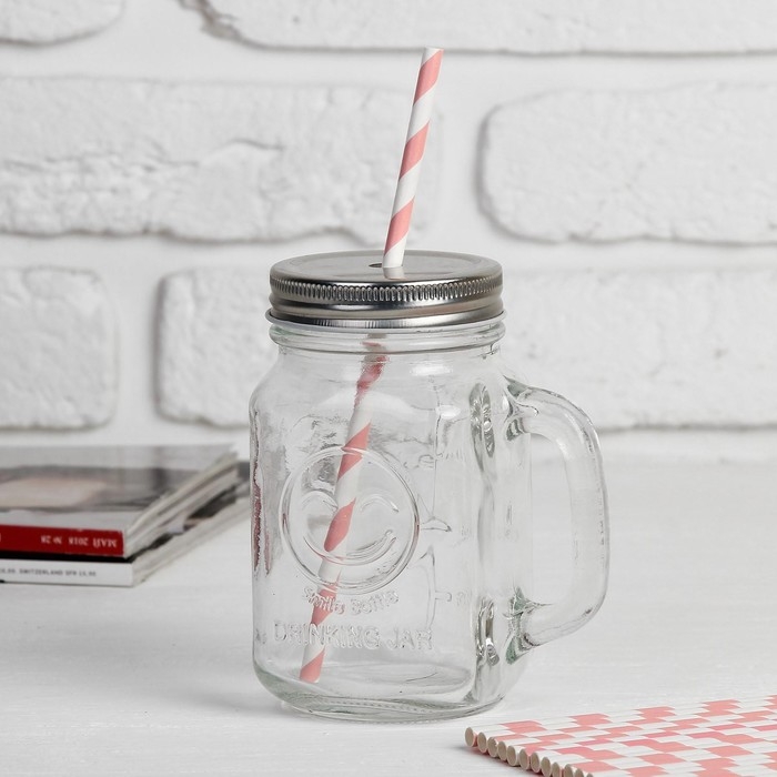 Трубочка для коктейля &laquo;Спираль&raquo;, набор 25 шт., цвет бело-розовый