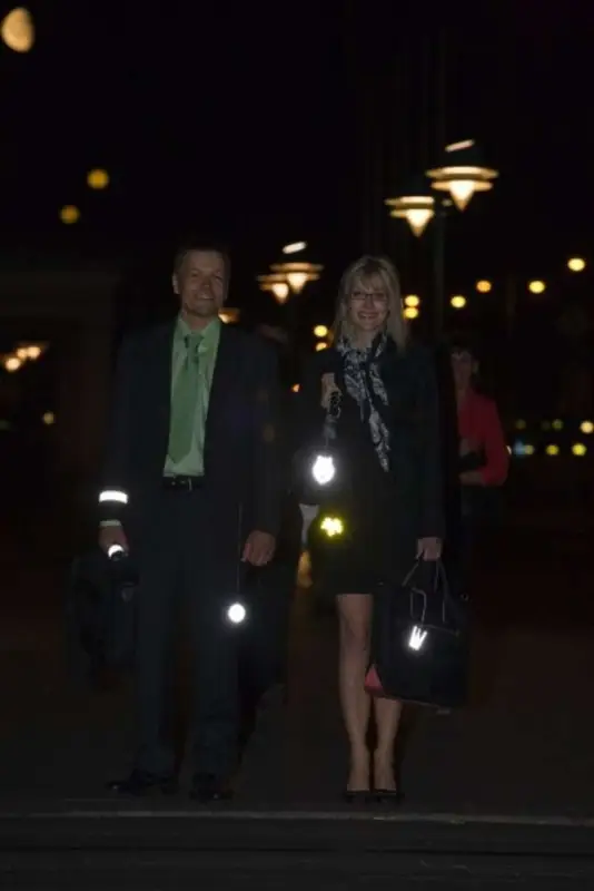 Светоотражатель &laquo;Квадрат&raquo;, неон-желтый