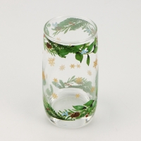 Новый год. Стакан стеклянный «Зимние цветы», 330 мл Новый год. Стакан стеклянный «Зимние цветы», 330 мл