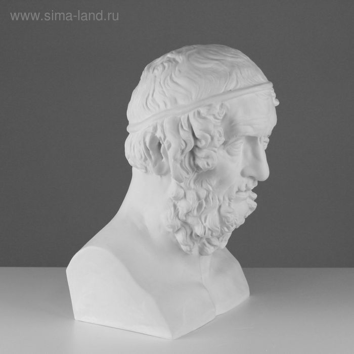 Гипсовая фигура Бюст Гомера, 27,5 х 30 х 44 см Гипсовая фигура Бюст Гомера, 27,5 х 30 х 44 см