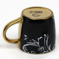 Кружка керамическая Men's power, 300 мл, цвет чёрный Кружка керамическая Men's power, 300 мл, цвет чёрный