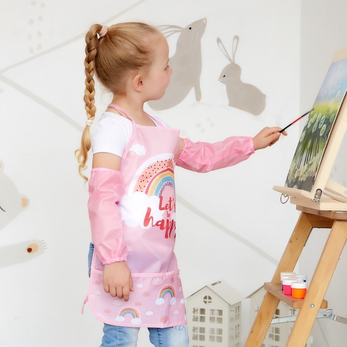 Фартук детский с нарукавниками Этель &laquo;Радуга&raquo;, 49 х 39 см
