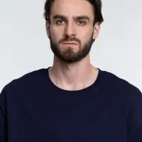 Футболка унисекс оверсайз Crosstown, темно-синяя, размер M