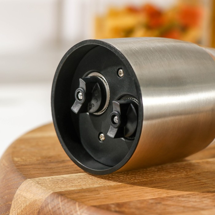 Мельница для специй &laquo;Восторг&raquo;, 19&times;6,5 см, двухсторонний помол для соли и перца