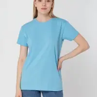 Футболка унисекс T-bolka 160, голубая, размер S