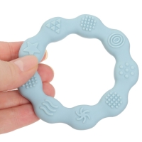 Прорезыватель силиконовый &laquo;Колечко&raquo;, цвет голубой, Mum&Baby