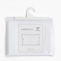 Наволочка &laquo;Этель&raquo; 50х70см, страйп-сатин, цвет белый