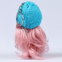 Брелок &laquo;Куколка&raquo;, в вязаной шапке, 9 см