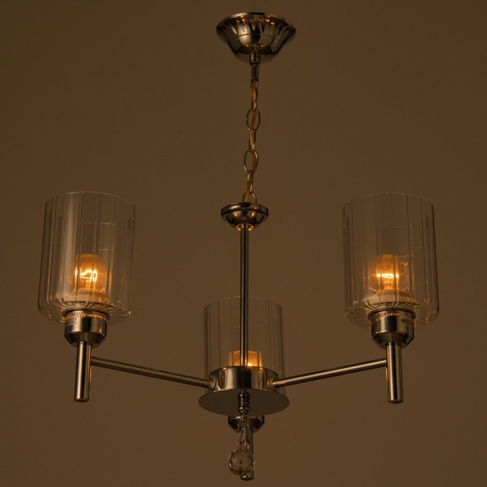 Люстра Люстра "Астра" 3х40Вт Е27 хром 48х48х96(56)см