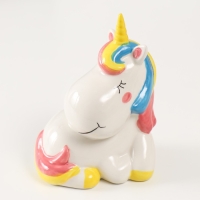 Копилка керамика "Единорожка спит сидя" 12х9,5х16 см Копилка керамика "Единорожка спит сидя" 12х9,5х16 см