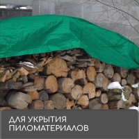 Тент защитный, 8 × 4 м, плотность 120 г/м², УФ, люверсы шаг 1 м, зелёный Тент защитный, 8 × 4 м, плотность 120 г/м², УФ, люверсы шаг 1 м, зелёный