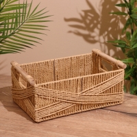 Набор плетёных корзин, 3 шт, 36х31х25 см