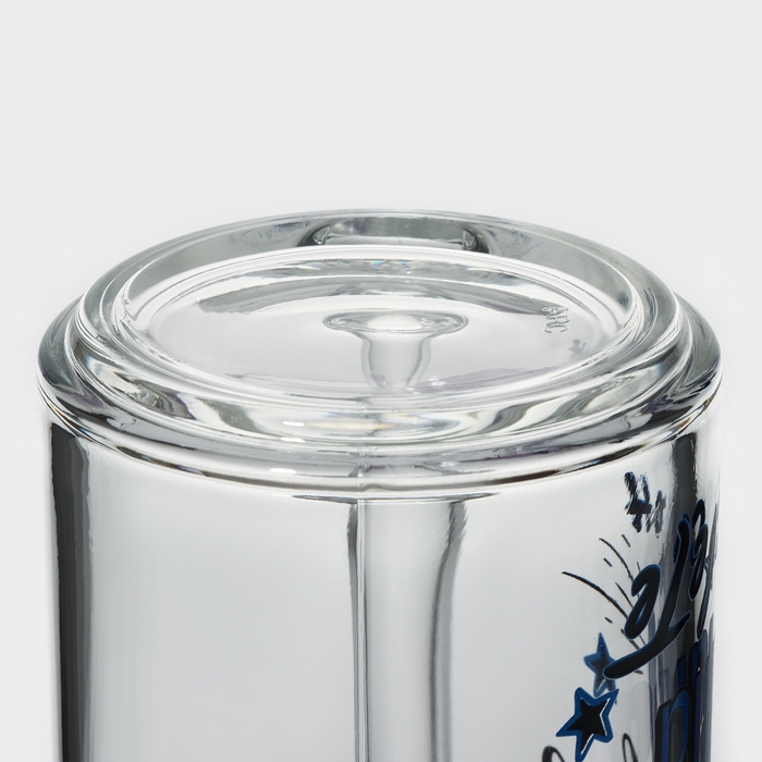 Кружка стеклянная &laquo;Фитнес. Лучший папа&raquo;, 320 мл