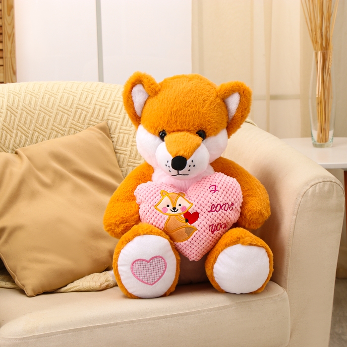Мягкая игрушка «Лиса с сердцем», 40 см Мягкая игрушка «Лиса с сердцем», 40 см
