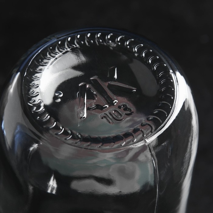 Банка для сыпучих продуктов &laquo;Аксис&raquo;, 500 мл, стеклянная, розовая крышка, Иран