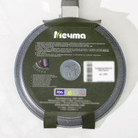 Сковорода блинная &laquo;Гранит&raquo;, d=20 см, пластиковая ручка, антипригарное покрытие, цвет серый