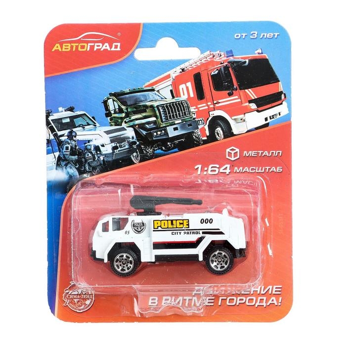 Машина металлическая &laquo;Полиция&raquo;, масштаб 1:64, цвет МИКС, на блистере