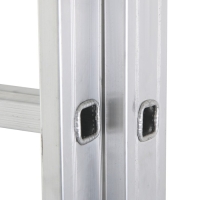 Лестница ТУНДРА, двухсекционная, алюминиевая, 12 ступеней Лестница ТУНДРА, двухсекционная, алюминиевая, 12 ступеней