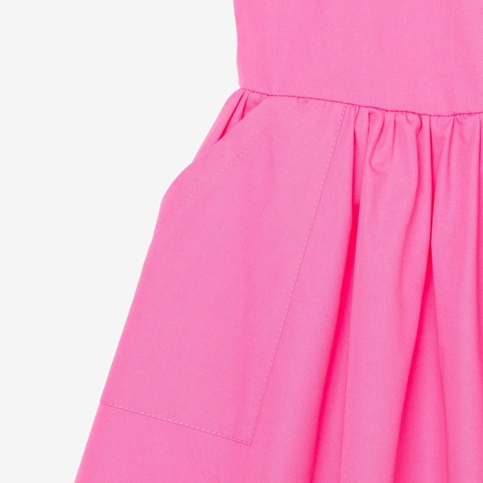 Платье для девочки с карманами KAFTAN, размер 32 (110-116), цвет ярко-розовый Платье для девочки с карманами KAFTAN, размер 32 (110-116), цвет ярко-розовый